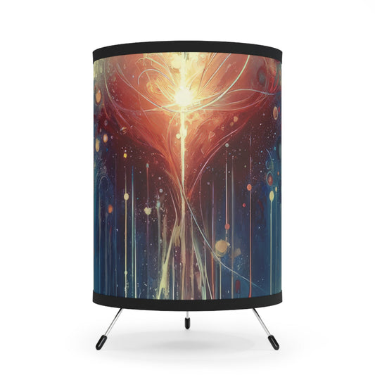 Transcendent Connection Beauty Tripod Lamp with High-Res Printed Shade, US\CA plug - ATUH.ART