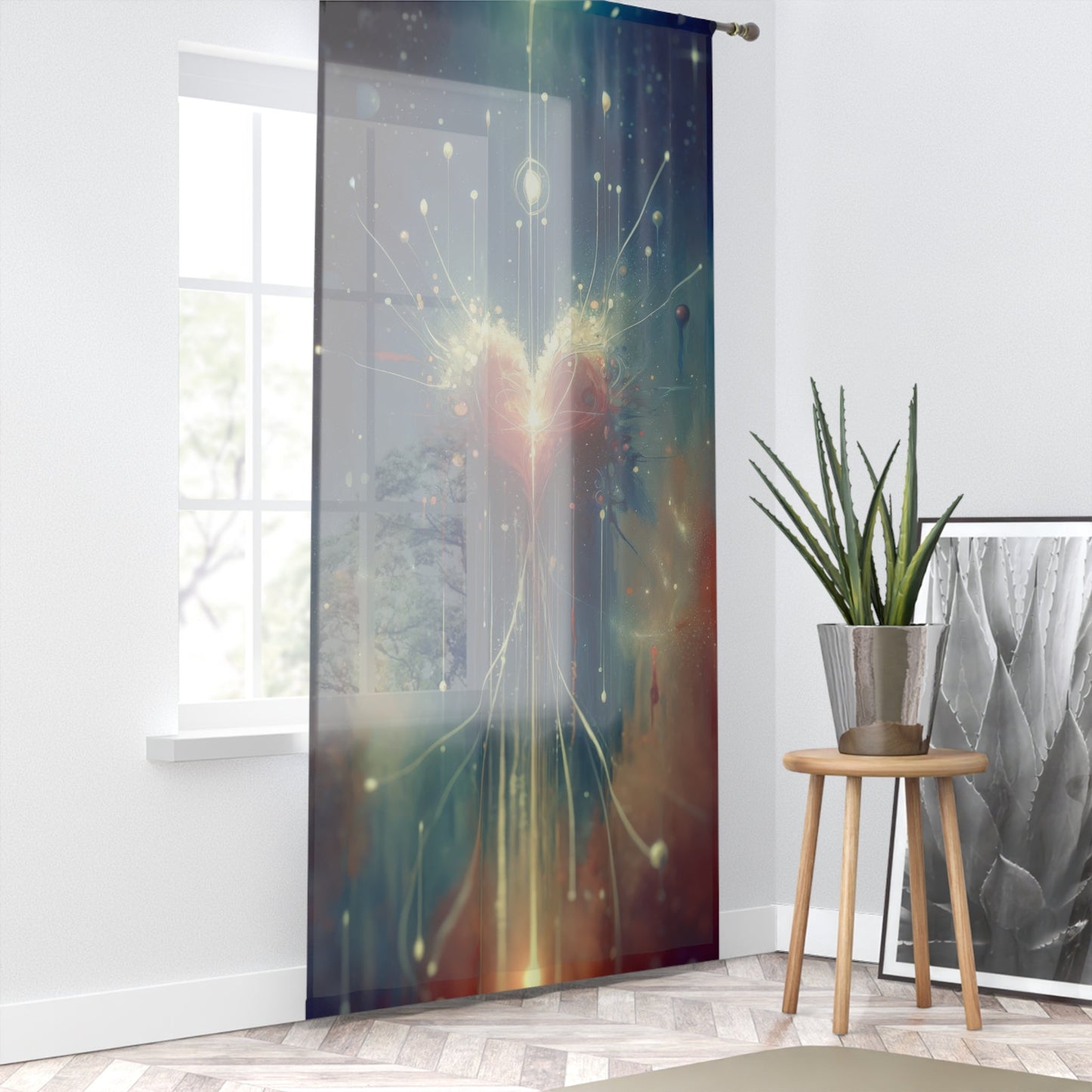 Transcendent Connection Beauty Window Curtain - ATUH.ART