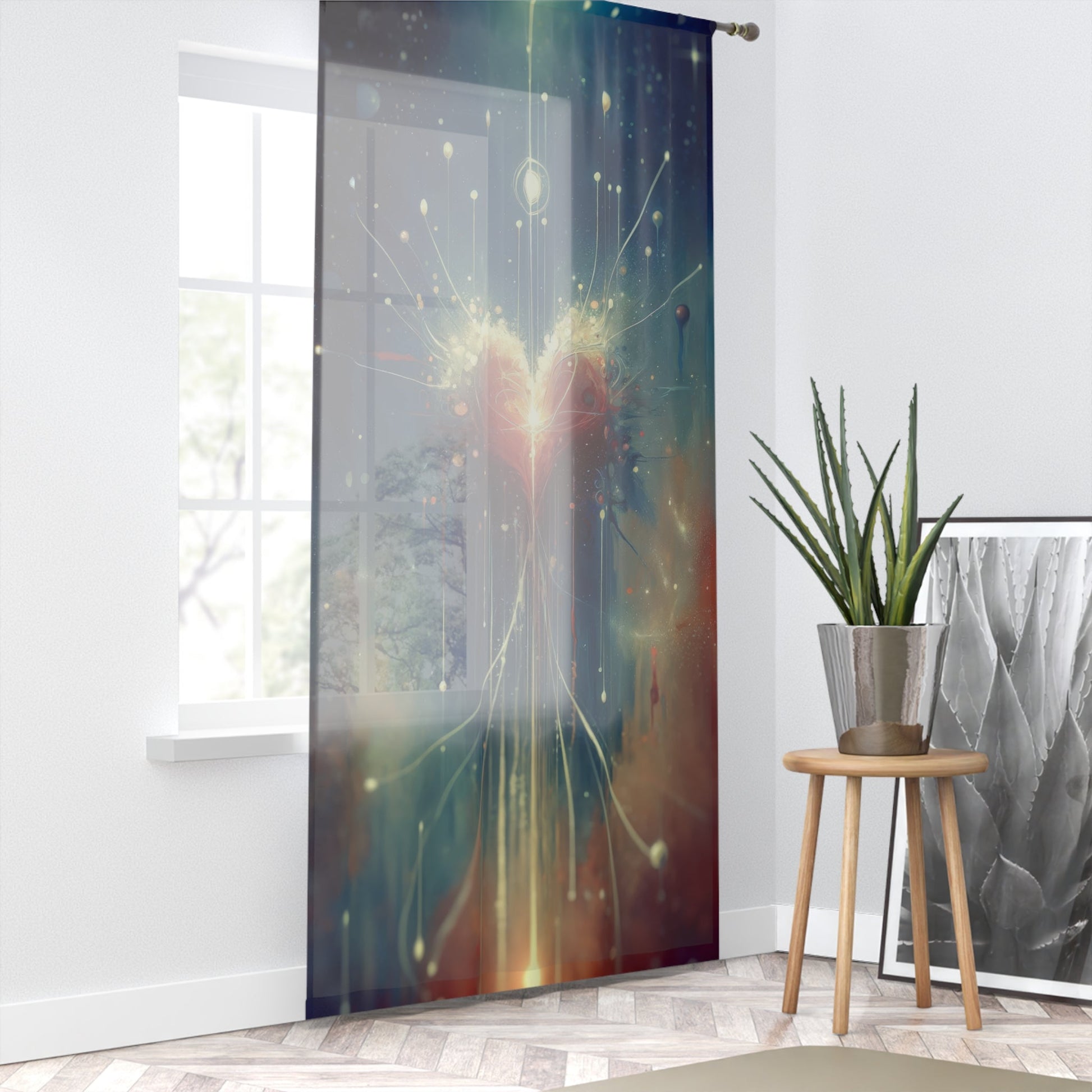 Transcendent Connection Beauty Window Curtain - ATUH.ART