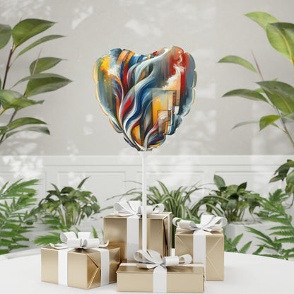 Transcending Abstract Limitations Balloon (Round and Heart-shaped), 11" - ATUH.ART