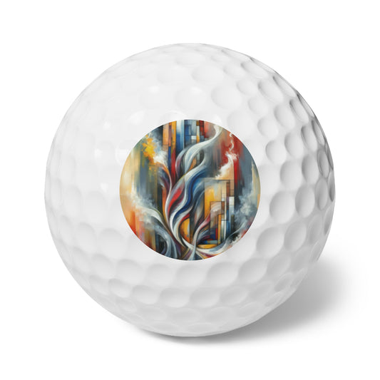 Transcending Abstract Limitations Golf Balls, 6pcs - ATUH.ART