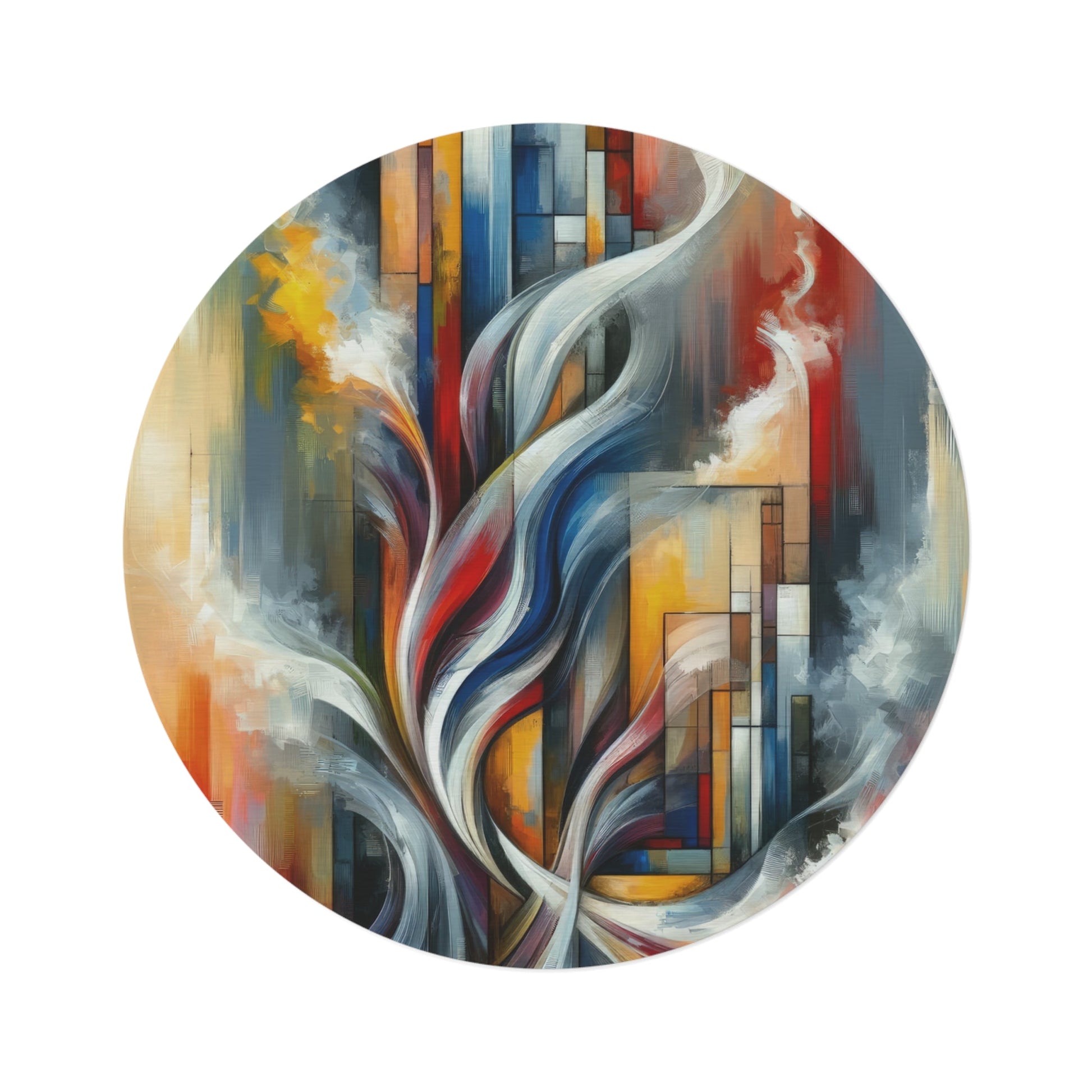 Transcending Abstract Limitations Round Rug - ATUH.ART