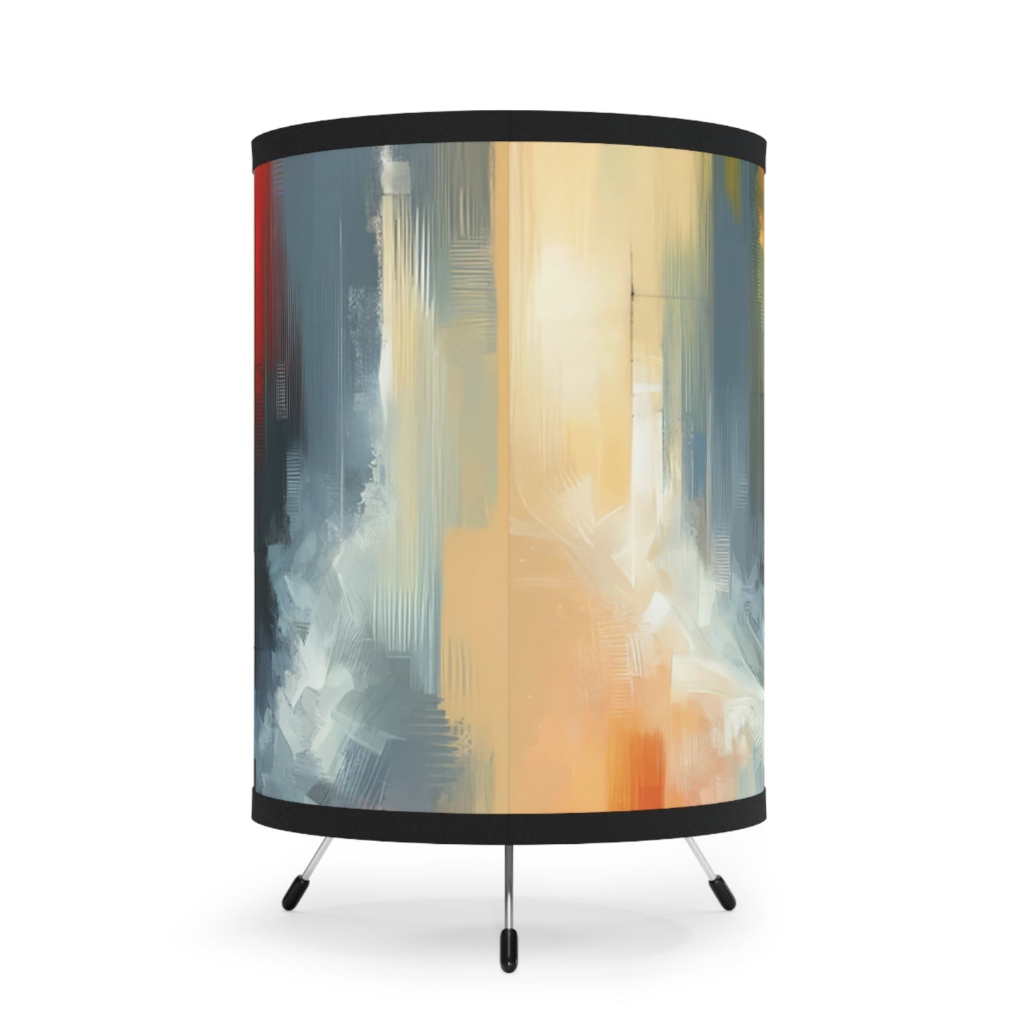 Transcending Abstract Limitations Tripod Lamp with High-Res Printed Shade, US\CA plug - ATUH.ART
