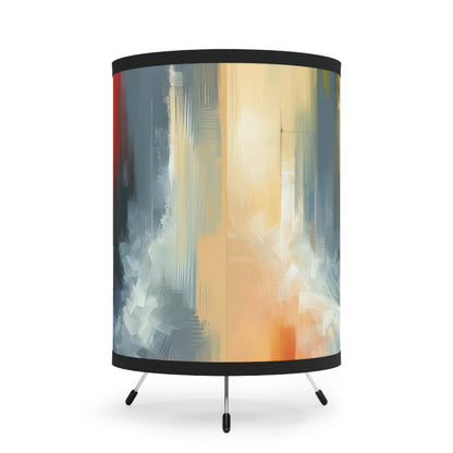 Transcending Abstract Limitations Tripod Lamp with High-Res Printed Shade, US\CA plug - ATUH.ART