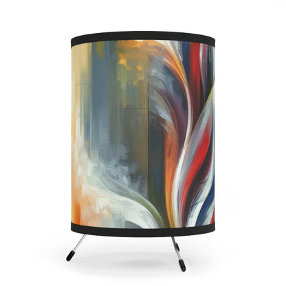 Transcending Abstract Limitations Tripod Lamp with High-Res Printed Shade, US\CA plug - ATUH.ART