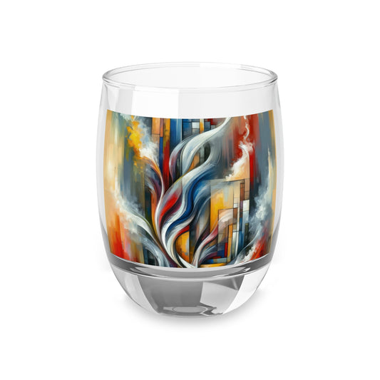 Transcending Abstract Limitations Whiskey Glass - ATUH.ART