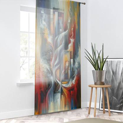 Transcending Abstract Limitations Window Curtain - ATUH.ART