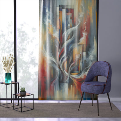 Transcending Abstract Limitations Window Curtain - ATUH.ART