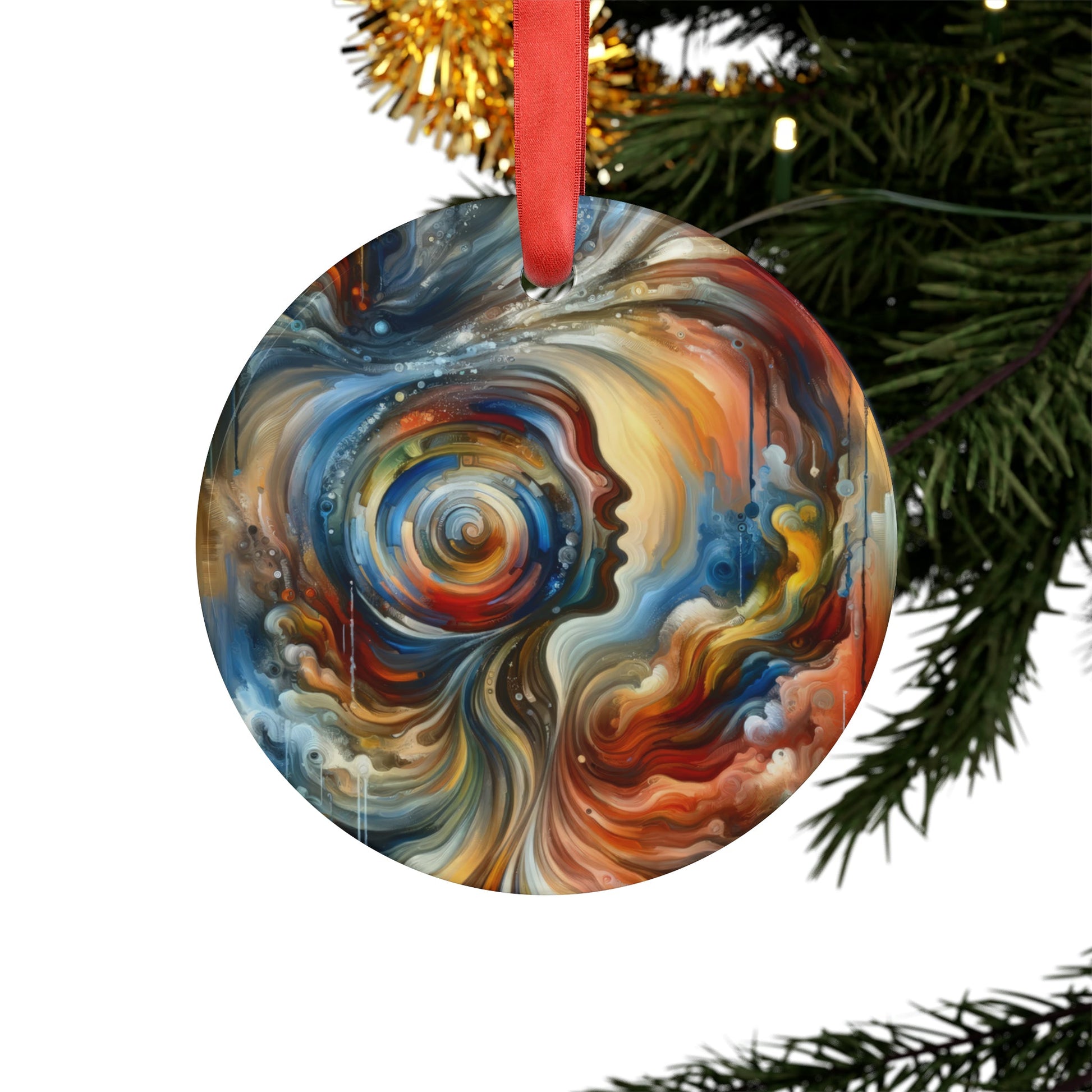 Transformation Essence Vortex Acrylic Ornament with Ribbon - ATUH.ART