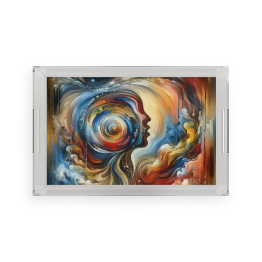 Transformation Essence Vortex Acrylic Serving Tray - ATUH.ART