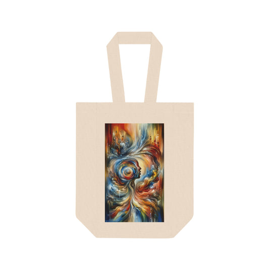 Transformation Essence Vortex Double Wine Tote Bag - ATUH.ART