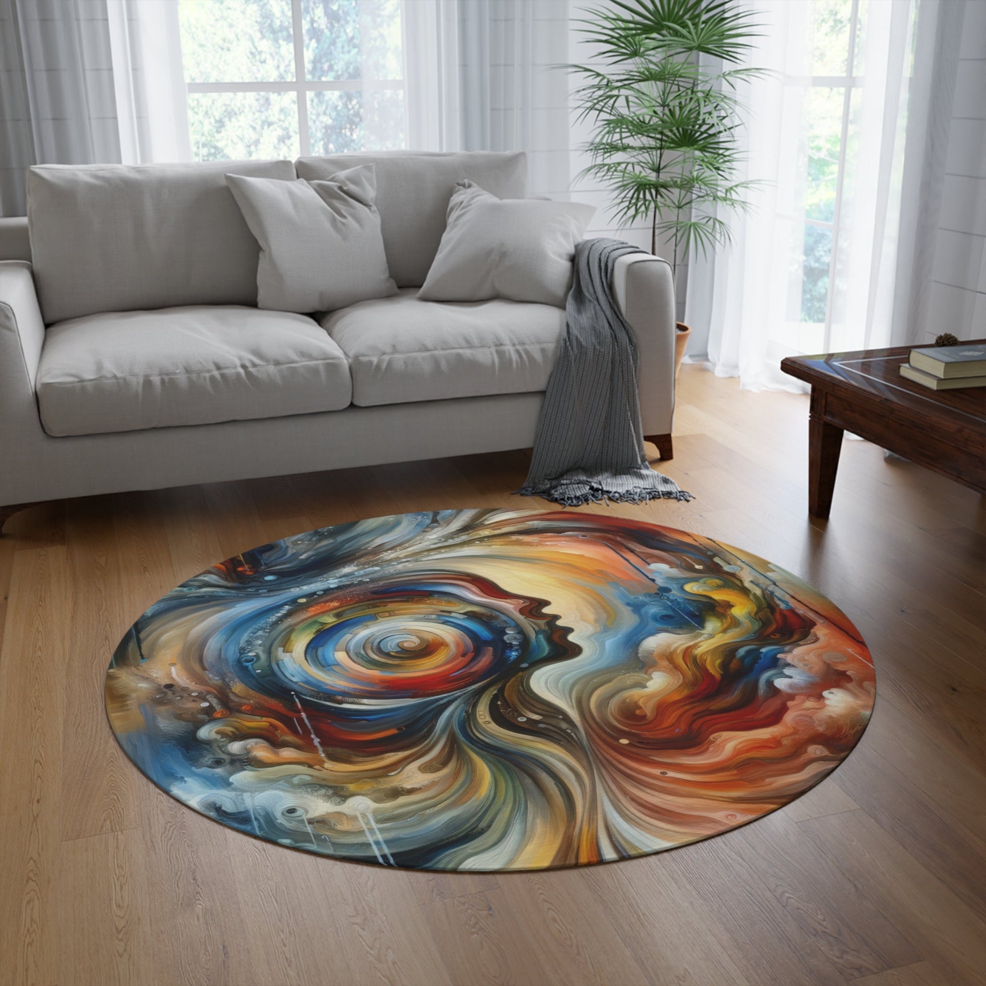 Transformation Essence Vortex Round Rug - ATUH.ART