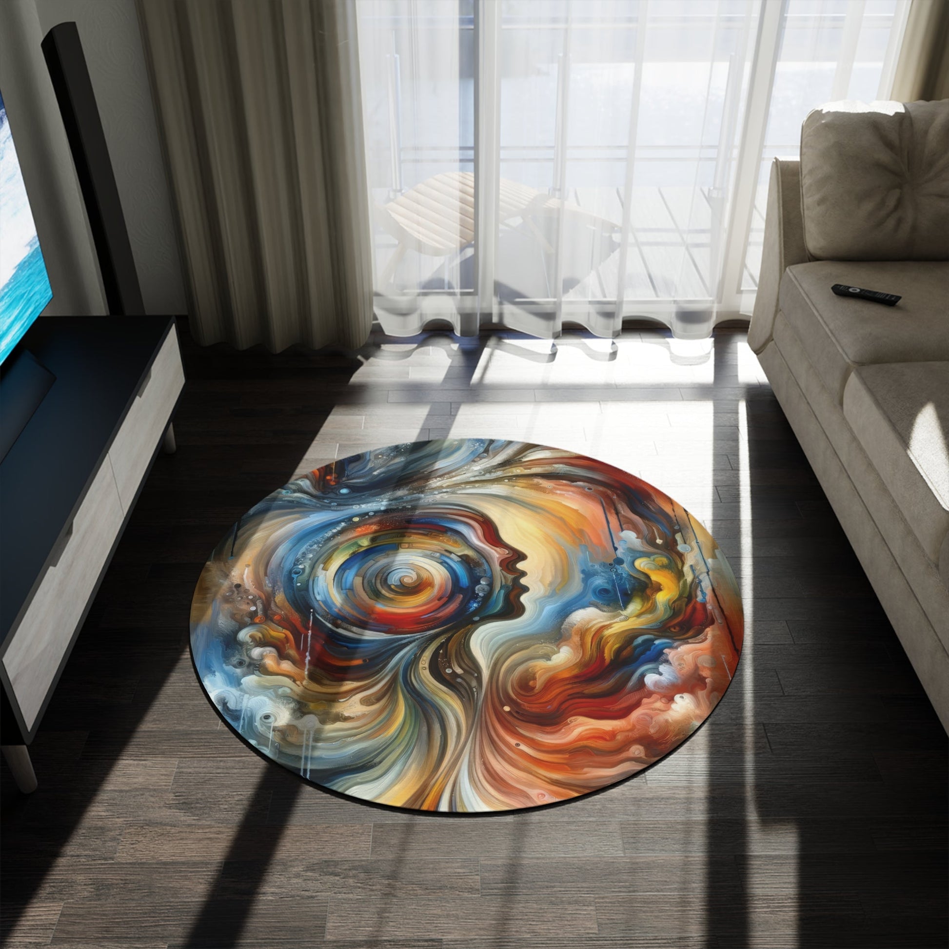 Transformation Essence Vortex Round Rug - ATUH.ART