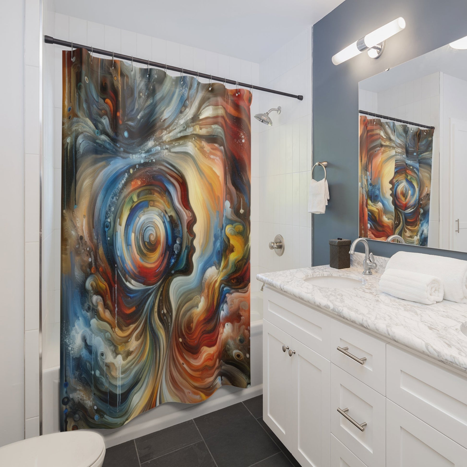 Transformation Essence Vortex Shower Curtains - ATUH.ART