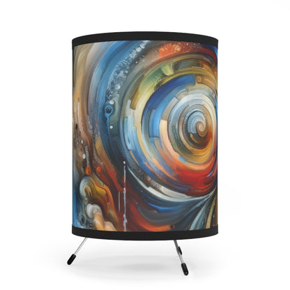 Transformation Essence Vortex Tripod Lamp with High-Res Printed Shade, US\CA plug - ATUH.ART