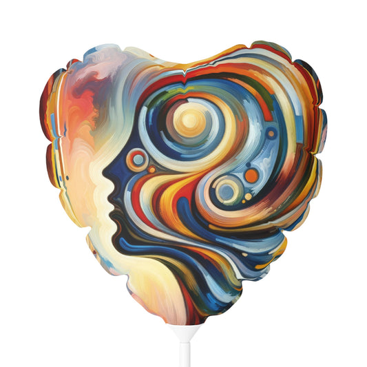 Transformative Harmonic Tachism Balloon (Round and Heart-shaped), 11" - ATUH.ART