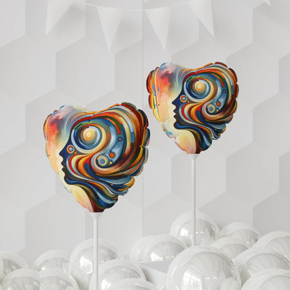 Transformative Harmonic Tachism Balloon (Round and Heart-shaped), 11" - ATUH.ART