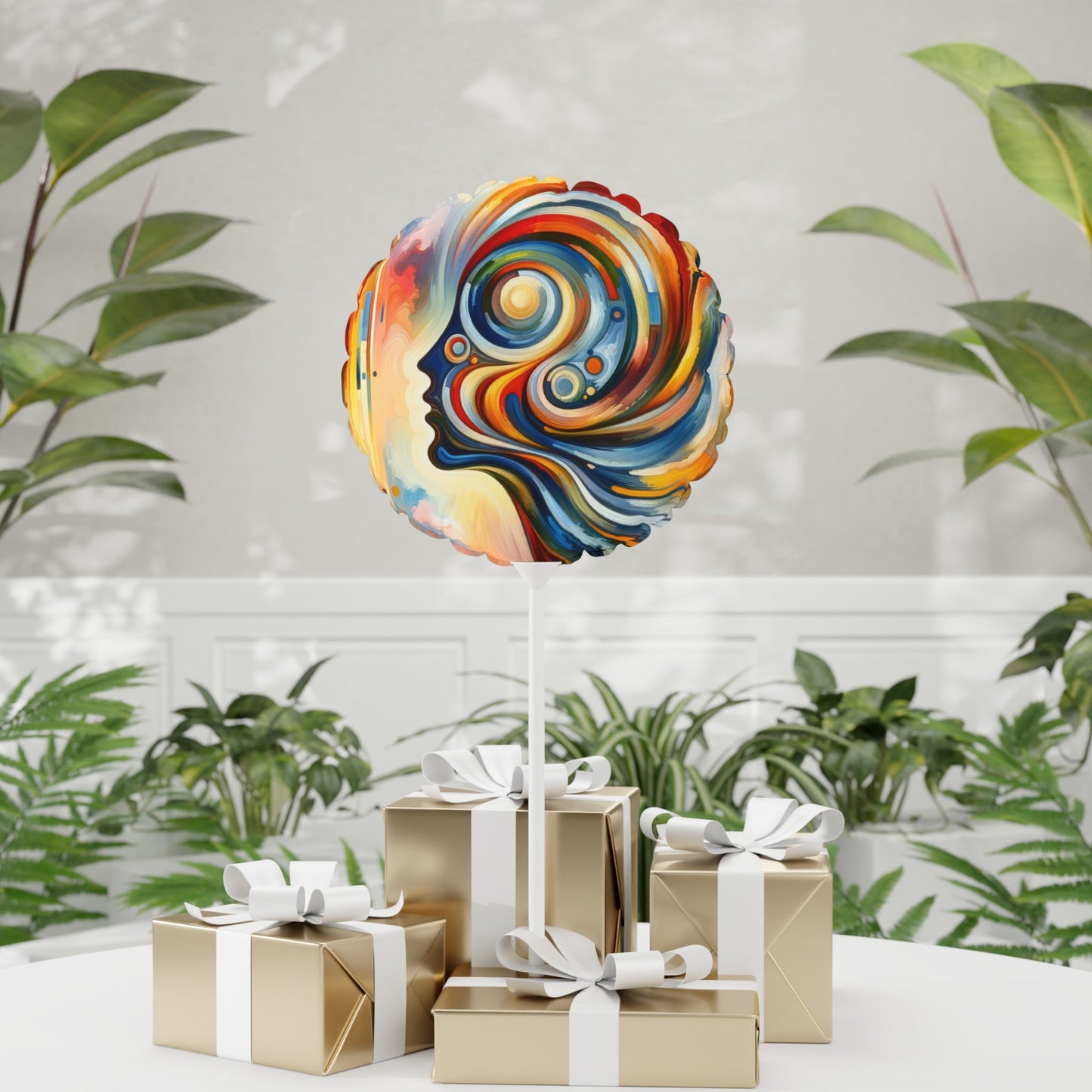 Transformative Harmonic Tachism Balloon (Round and Heart-shaped), 11" - ATUH.ART