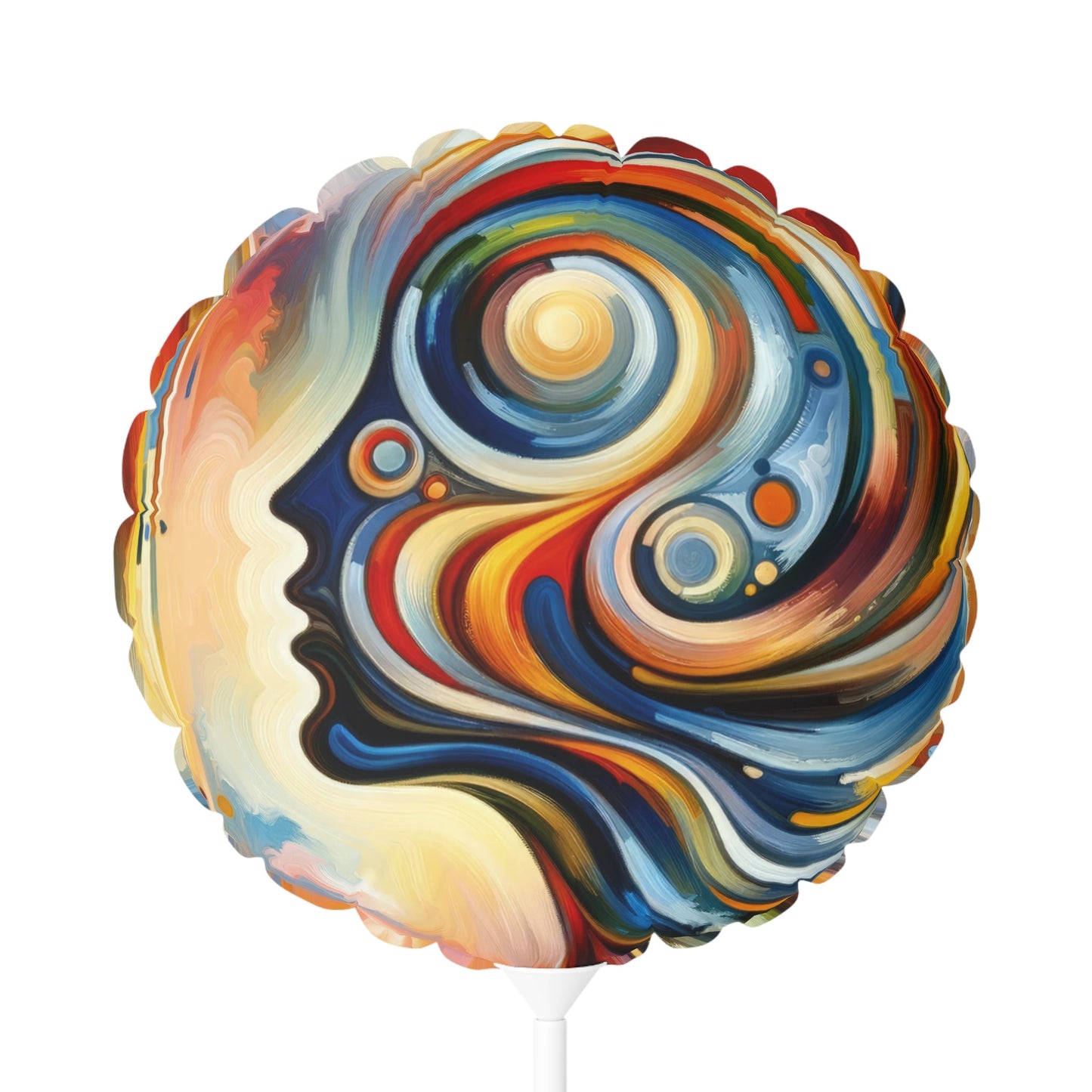 Transformative Harmonic Tachism Balloon (Round and Heart-shaped), 11" - ATUH.ART