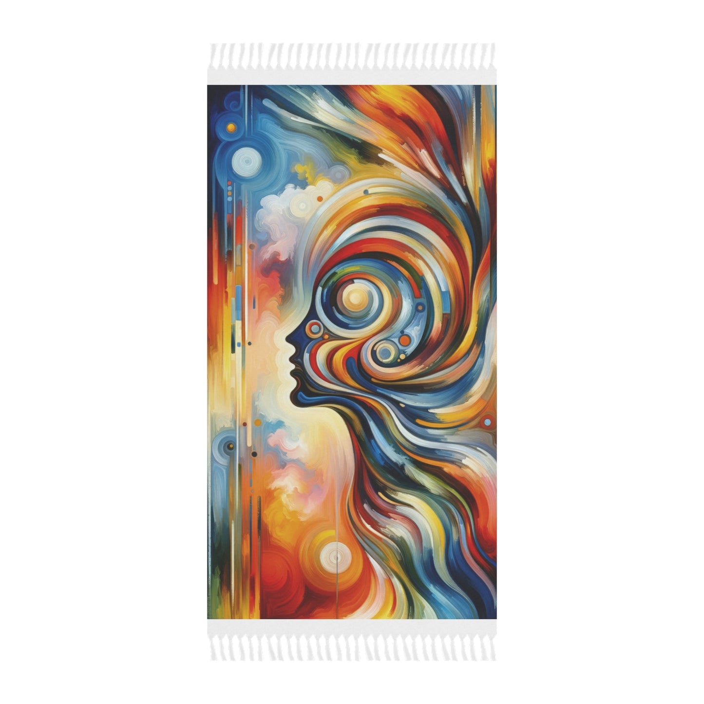 Transformative Harmonic Tachism Boho Beach Cloth - ATUH.ART