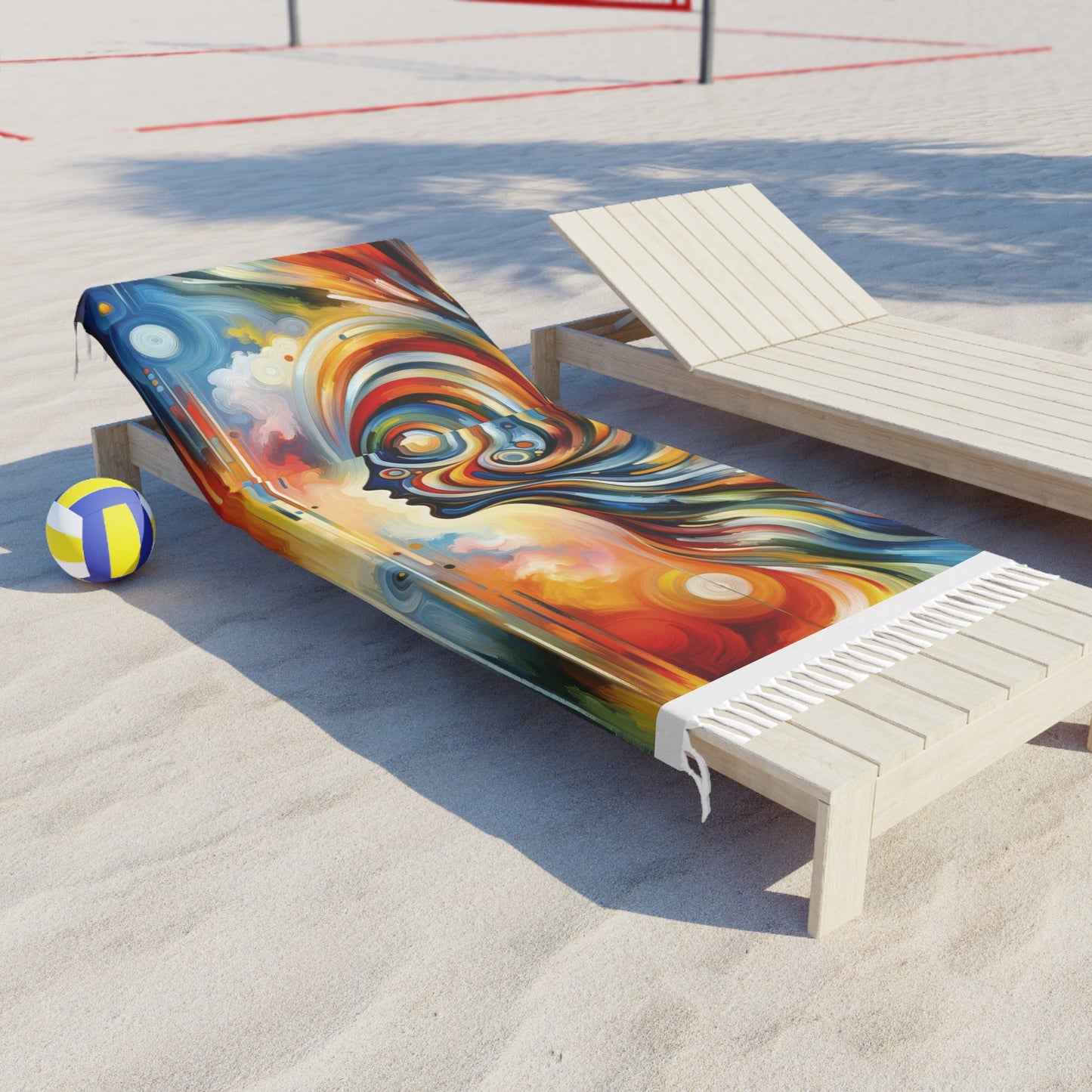 Transformative Harmonic Tachism Boho Beach Cloth - ATUH.ART