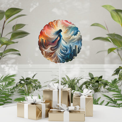 Transformative Tachism Emergence Balloon (Round and Heart-shaped), 11" - ATUH.ART