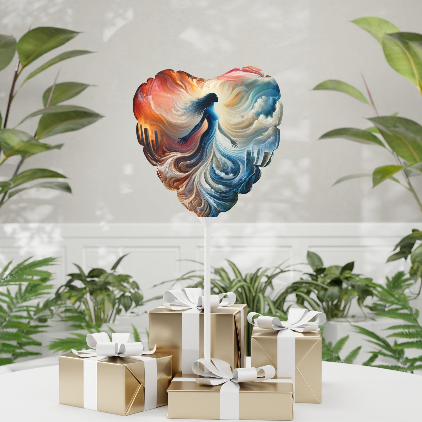 Transformative Tachism Emergence Balloon (Round and Heart-shaped), 11" - ATUH.ART