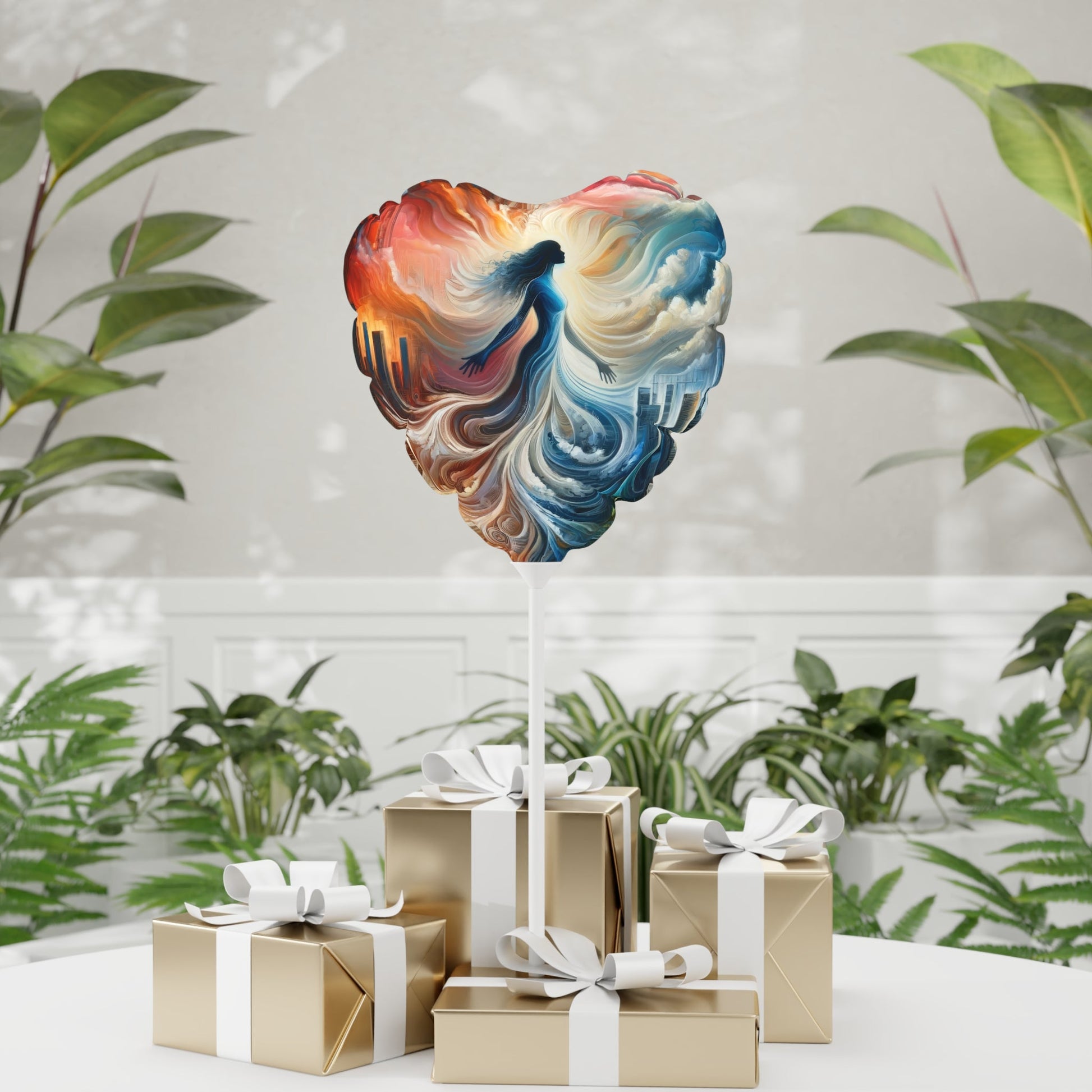 Transformative Tachism Emergence Balloon (Round and Heart-shaped), 11" - ATUH.ART