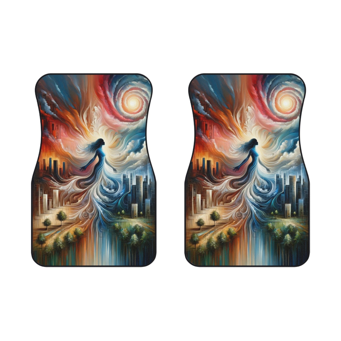 Transformative Tachism Emergence Car Mats (2x Front) - ATUH.ART