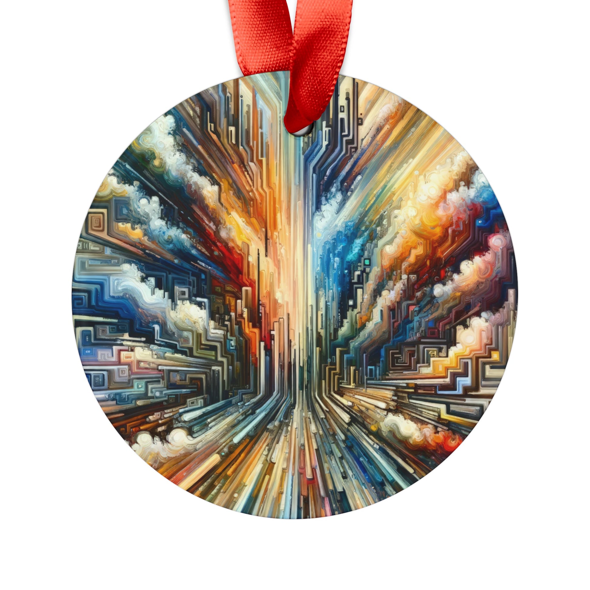 Transformative Tapestry Ascent Acrylic Ornament with Ribbon - ATUH.ART