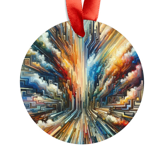 Transformative Tapestry Ascent Acrylic Ornament with Ribbon - ATUH.ART