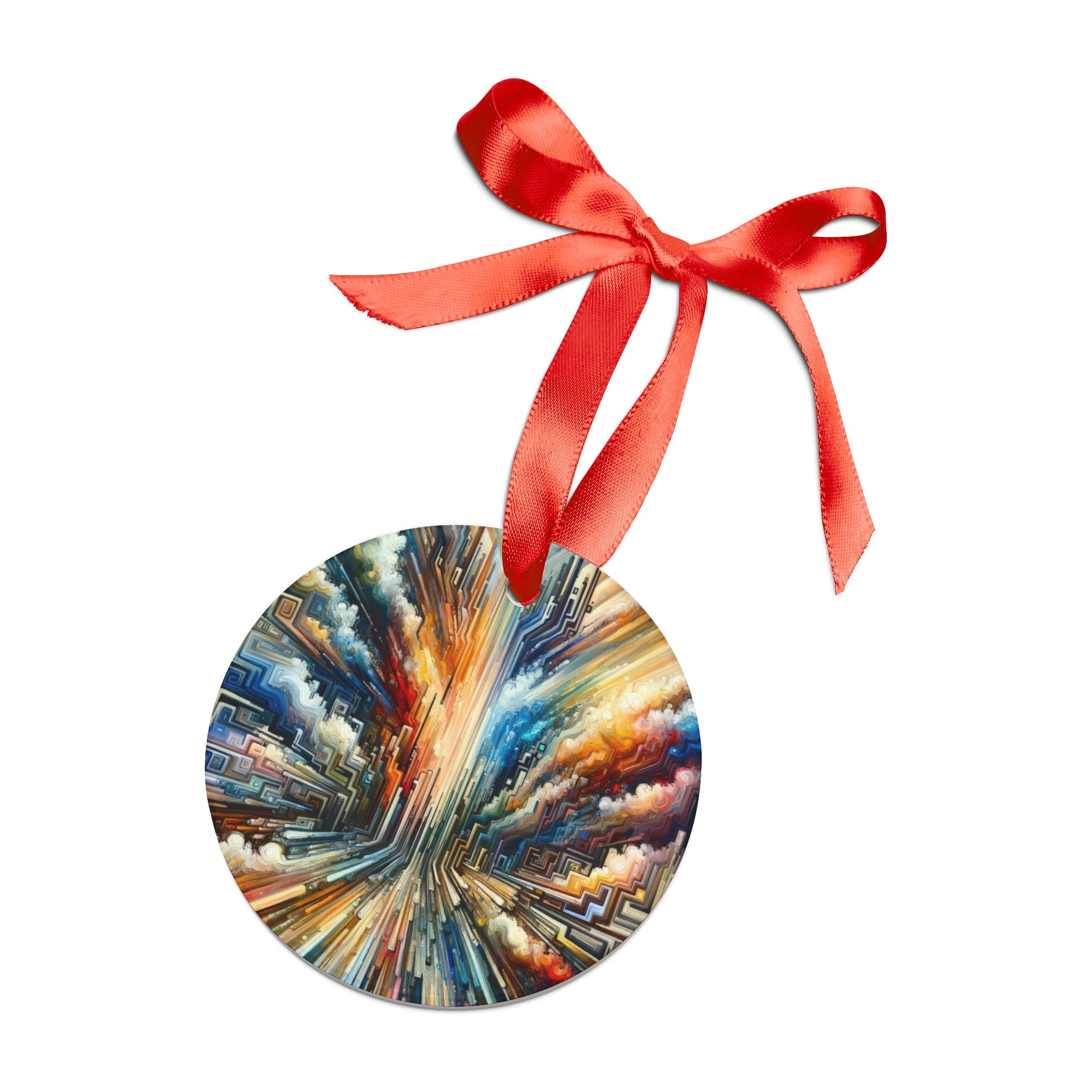 Transformative Tapestry Ascent Acrylic Ornament with Ribbon - ATUH.ART