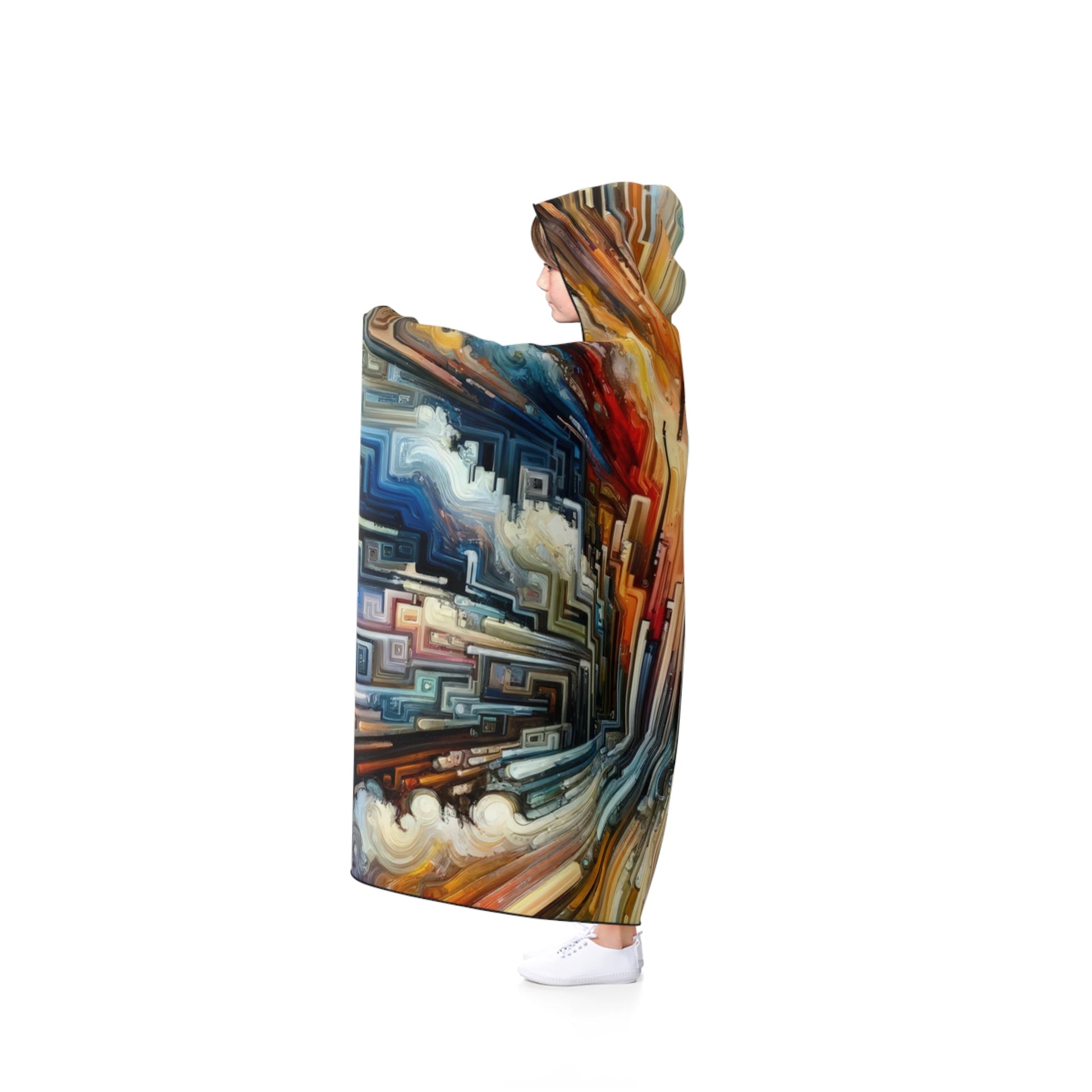 Transformative Tapestry Ascent Hooded Blanket - ATUH.ART