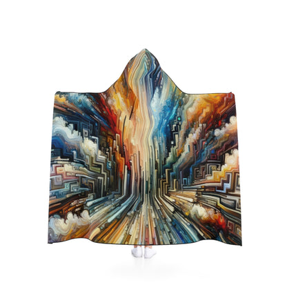 Transformative Tapestry Ascent Hooded Blanket - ATUH.ART