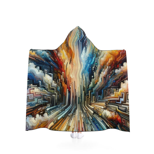 Transformative Tapestry Ascent Hooded Blanket - ATUH.ART