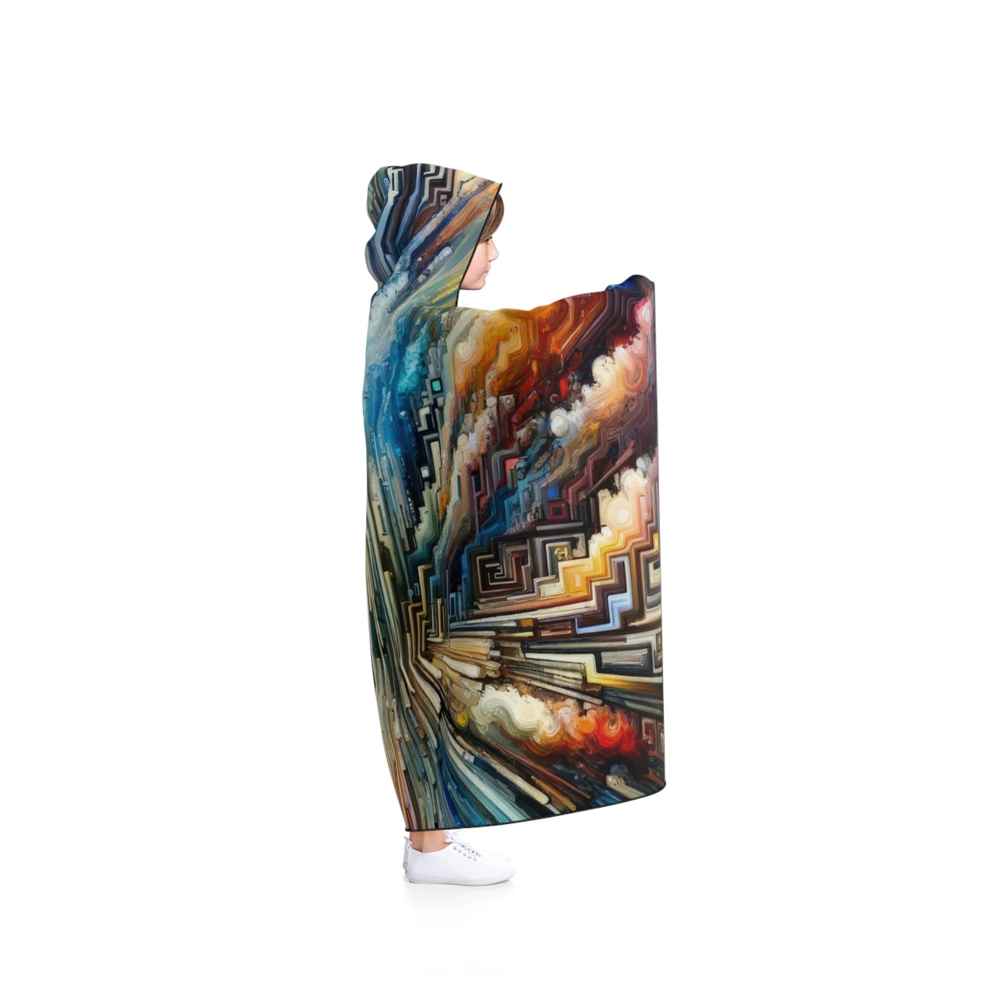 Transformative Tapestry Ascent Hooded Blanket - ATUH.ART