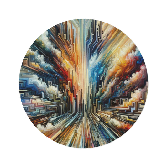 Transformative Tapestry Ascent Round Rug - ATUH.ART