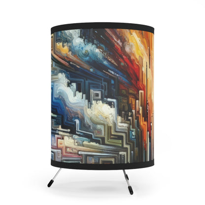 Transformative Tapestry Ascent Tripod Lamp with High-Res Printed Shade, US\CA plug - ATUH.ART