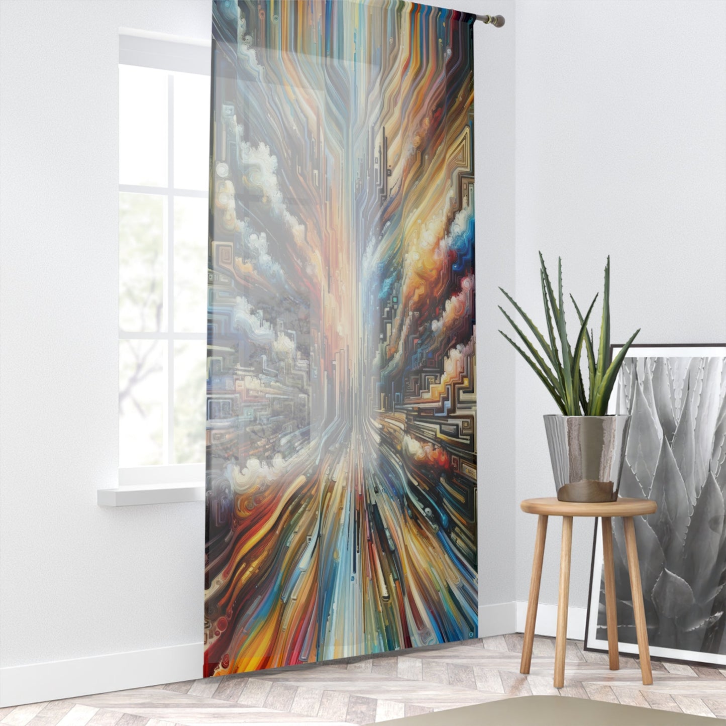 Transformative Tapestry Ascent Window Curtain - ATUH.ART