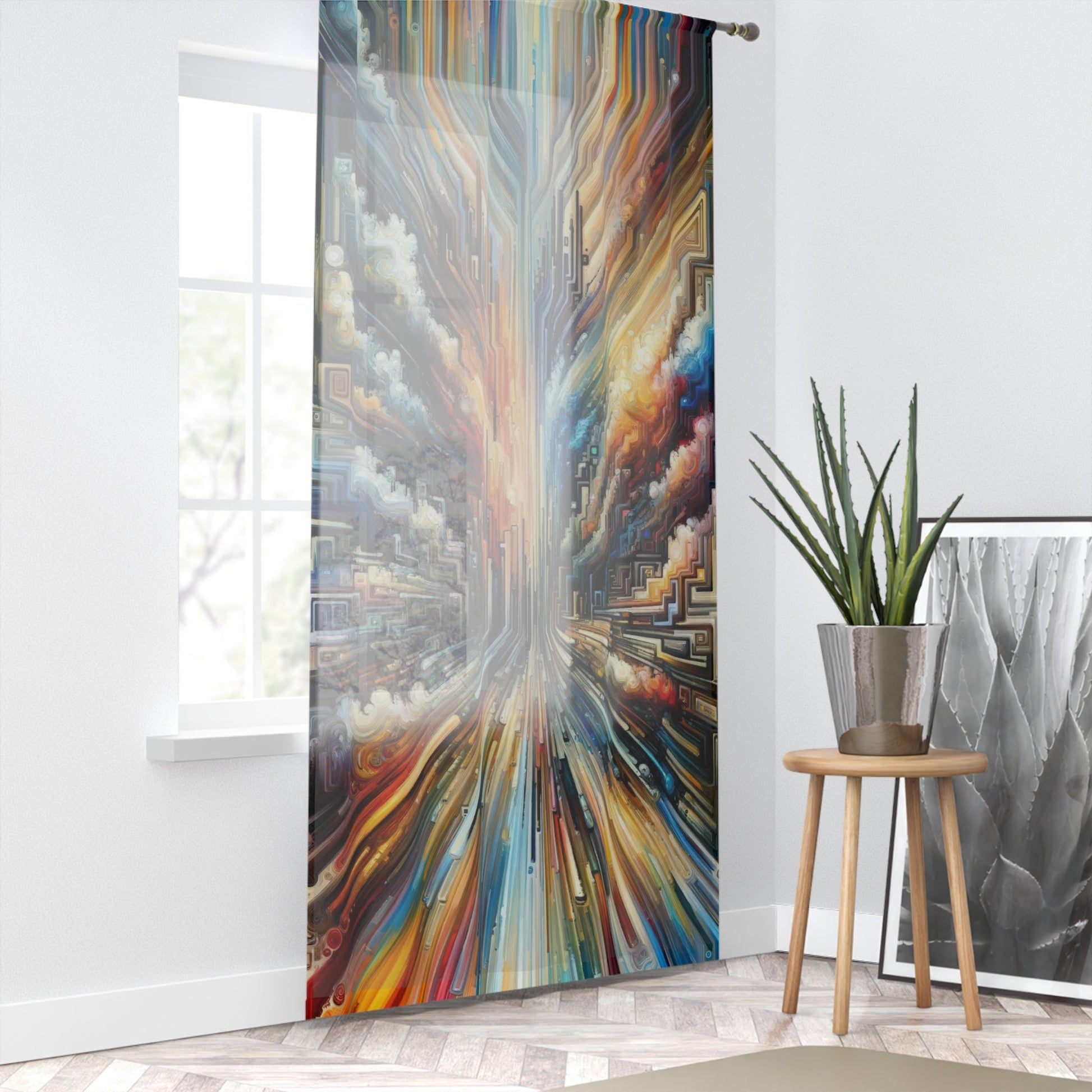 Transformative Tapestry Ascent Window Curtain - ATUH.ART