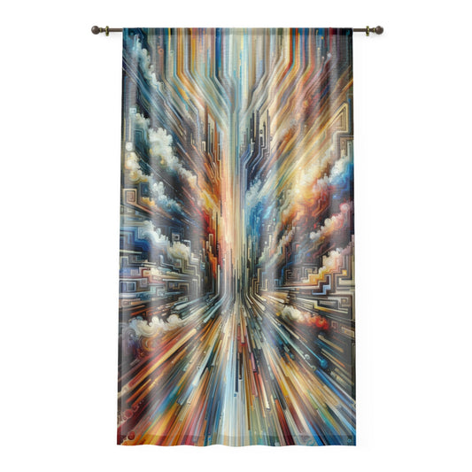 Transformative Tapestry Ascent Window Curtain - ATUH.ART