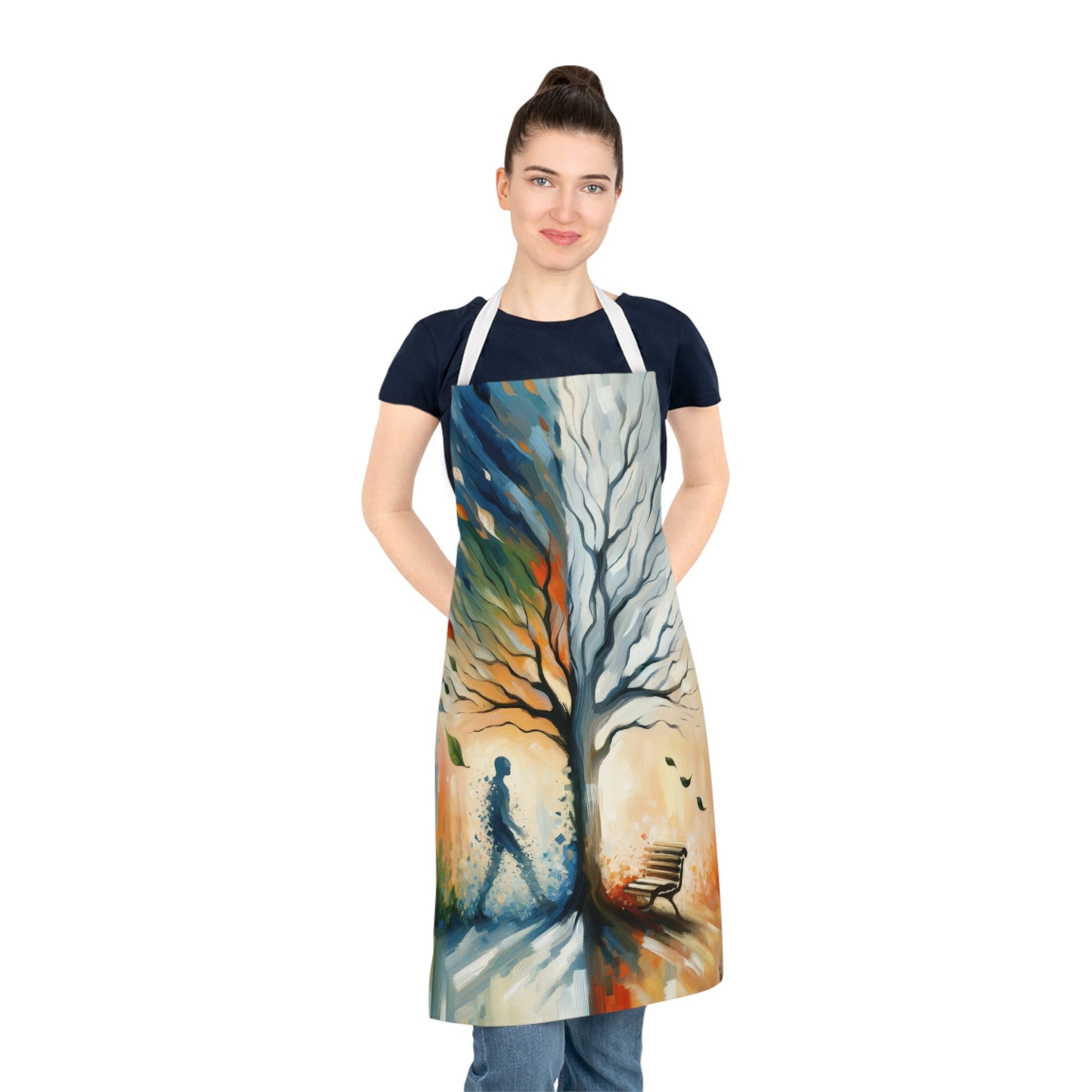 Transient Essence Anchored Adult Apron (AOP) - ATUH.ART