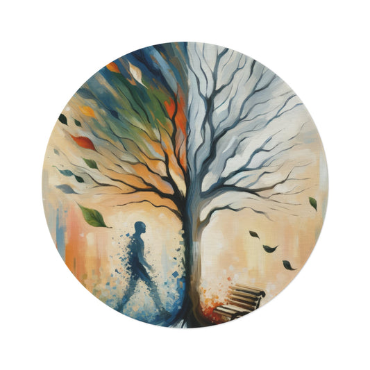 Transient Essence Anchored Round Rug - ATUH.ART