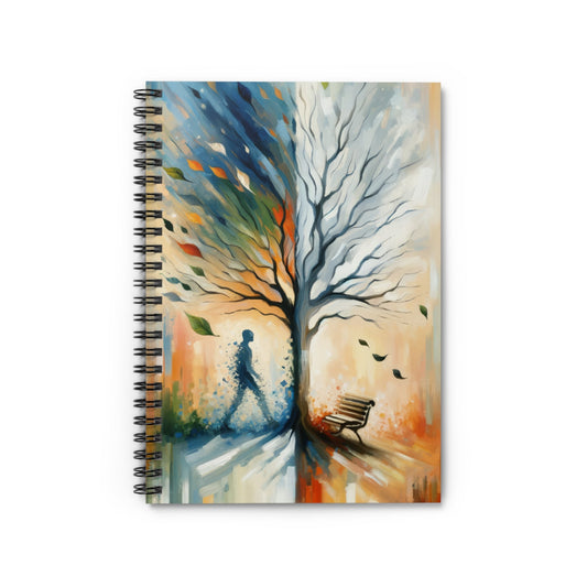 Transient Essence Anchored Spiral Notebook - Ruled Line - ATUH.ART