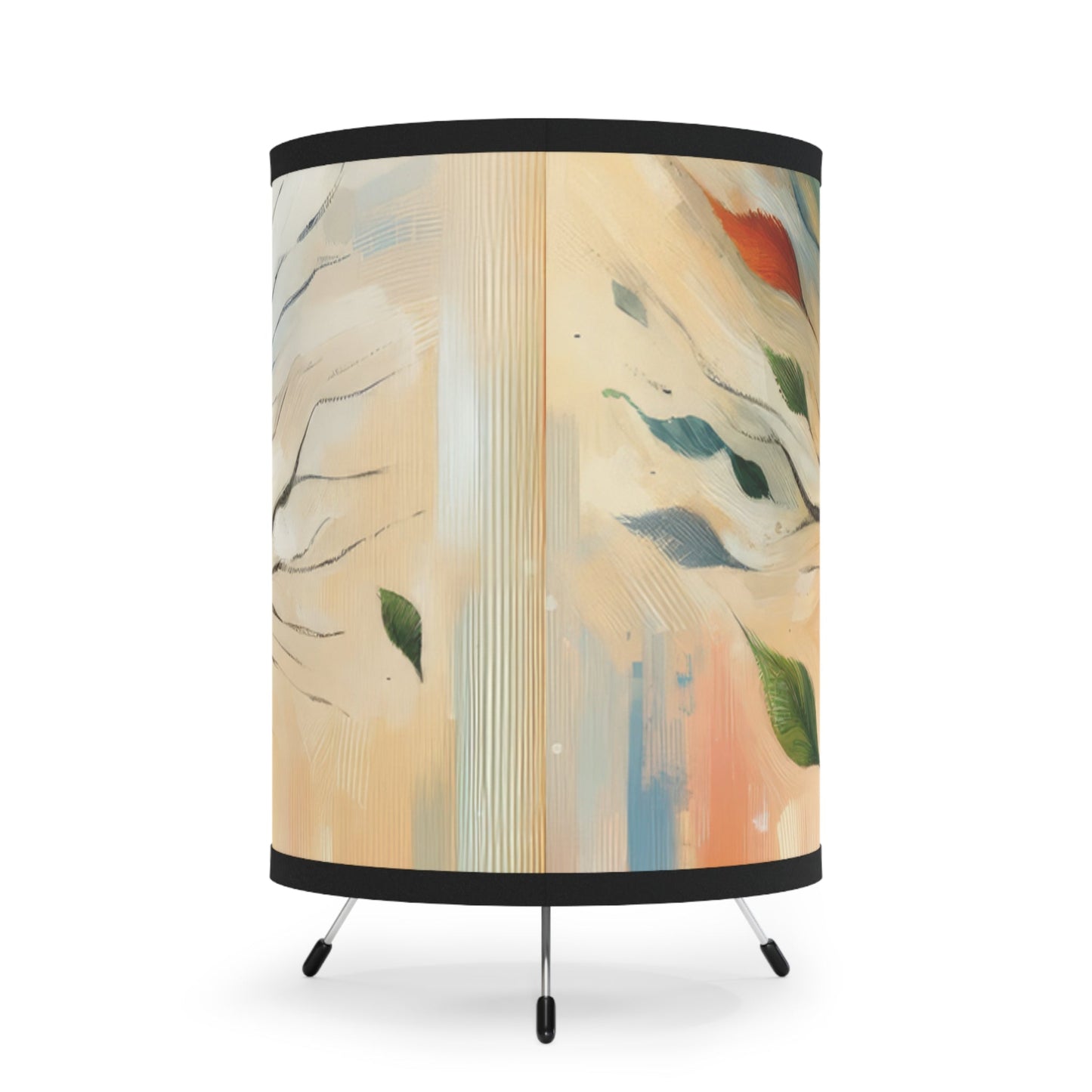 Transient Essence Anchored Tripod Lamp with High-Res Printed Shade, US\CA plug - ATUH.ART