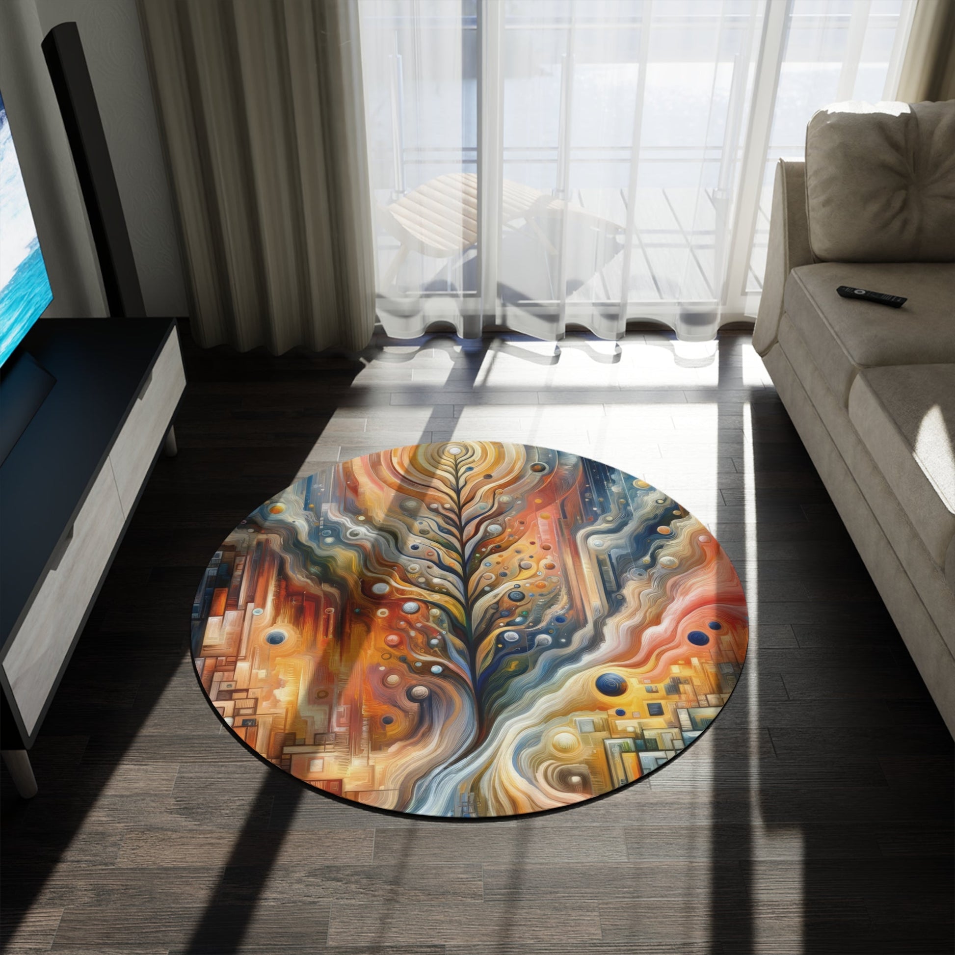 Tribute Synchrony Vitality Round Rug - ATUH.ART