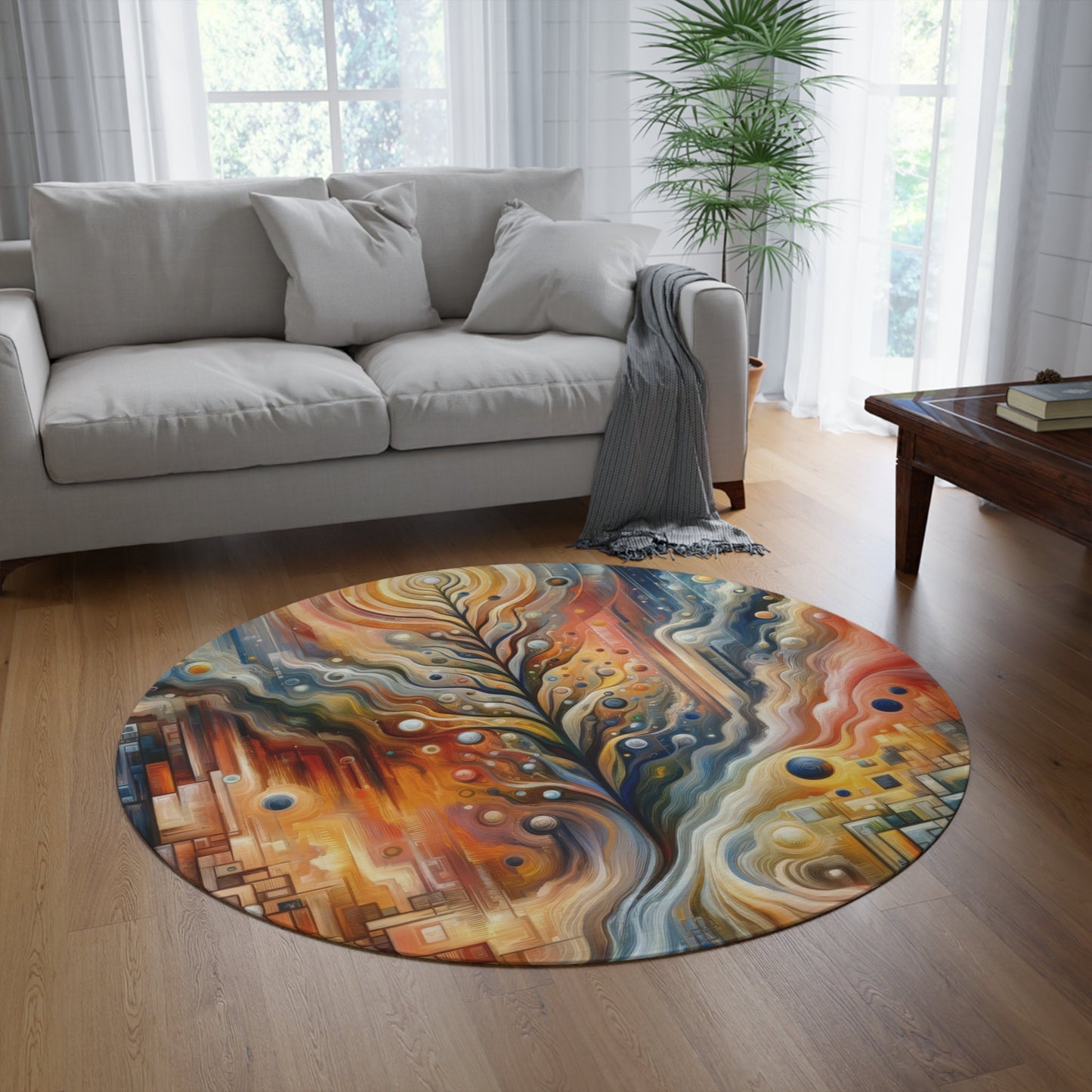 Tribute Synchrony Vitality Round Rug - ATUH.ART