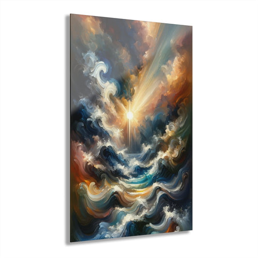 Tumultuous Sea Enlightenment Acrylic Prints (French Cleat Hanging) - ATUH.ART