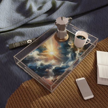 Tumultuous Sea Enlightenment Acrylic Serving Tray - ATUH.ART