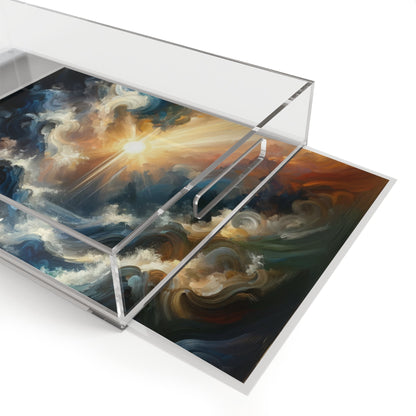 Tumultuous Sea Enlightenment Acrylic Serving Tray - ATUH.ART